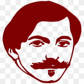 Computer Icons Man Face Silhouette Moustache - Mustache Man Clip Art - Png Download
