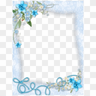 Turquoise Floral Border Png Photo Clipart