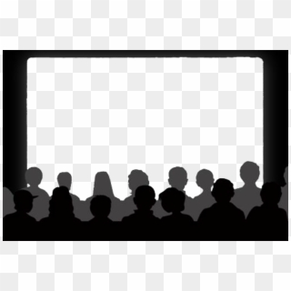 Report Abuse - Movie Audience Silhouette Clipart