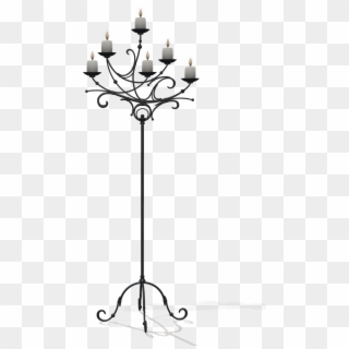 Candles On Stand - White Candle Holders Png Clipart