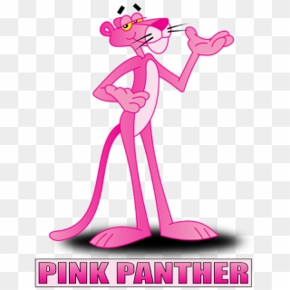 Bleed Area May Not Be Visible - Pink Panther Cartoon Magnifying Glass Clipart