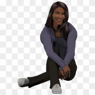 730 X 1095 6 - Sitting On The Floor Png Clipart