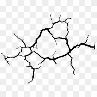 Drawn Glass Cracked - Earthquake Cracks Png Transparent Clipart