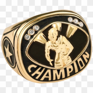 Gold Wrestling Champion Ring - Basketball Championship Ring Clipart