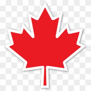Canada Leaf Sticker - Transparent Canadian Maple Leaf Clipart
