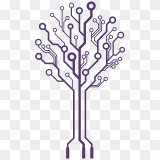 Circuit Tree Png - Circuit Board Pattern Tree Clipart