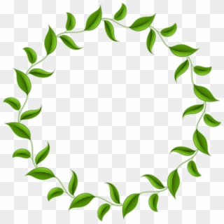1490 X 1416 20 - Leaves Circle Border Png Clipart