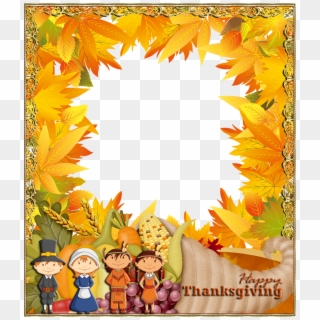 Happy Thanksgiving Png Photo Frame - Happy Thanksgiving Frame Clipart Transparent Png