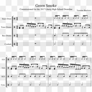 Green Smoke - Hell March Sheet Music Clipart