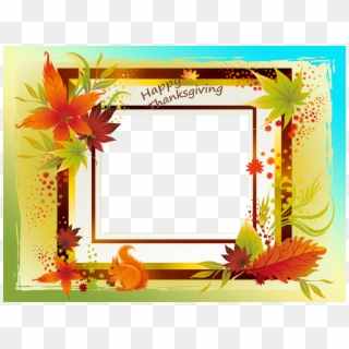 Happy Thanksgiving Frame Transparent Clipart