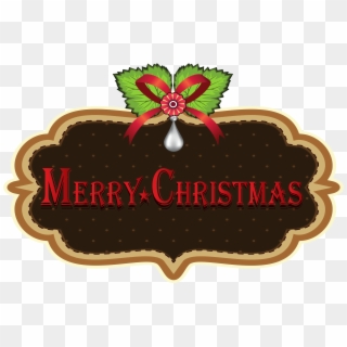 Merry Christmas Label Png Clipart - Christmas Day Transparent Png