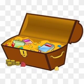 Treasure Chest Money Clipart, Explore Pictures - Treasure Chest With Books - Png Download