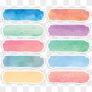 Tcr77362 Watercolor Labels Magnetic Accents Image - Watercolor Labels Png Clipart
