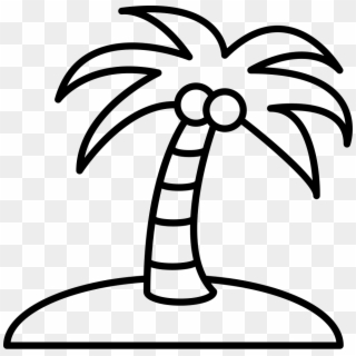 Palm Tree Drawing Png At Getdrawings - Coconut Tree Outline Drawing Clipart