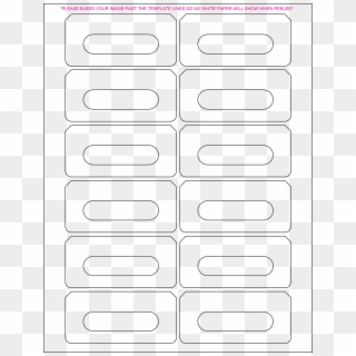 Cassette Paper Label Template - Pattern Clipart