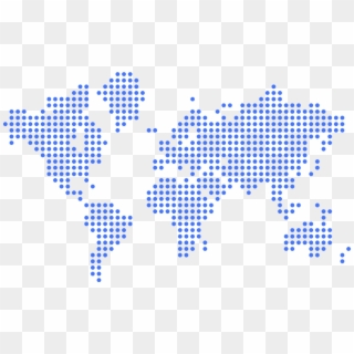 Mapamundo - World Map Dotted Png Clipart