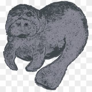 M Is For Manatee - Pug Clipart