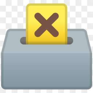 Ballot Box With Ballot Icon - Emoji Urna Clipart