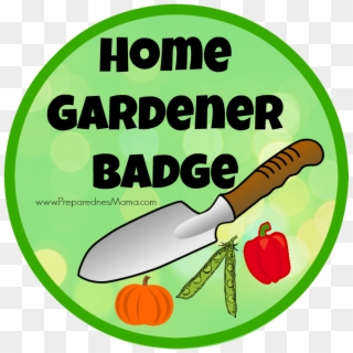 The Home Gardener Badge From The 1954 Girl Scout Handbook - Gardener Proficiency Badge Clipart