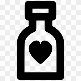 Vodka Bottle Heart Comments - Heart Clipart