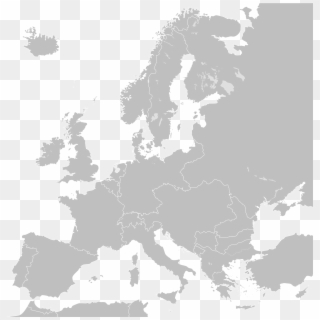 Europe - Blank Map Of Europe Wikimedia Clipart