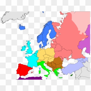 Atlas Wikimedia Commons Subregion Map World Factbooksvg - Europe Subregions Clipart