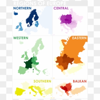 Identifying Regions Of Europe Using Multiple Maps Through - Different Map Of Europe Clipart