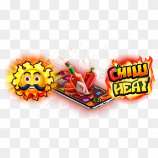 Chilli Heat Slots Game Logo - Cartoon Clipart