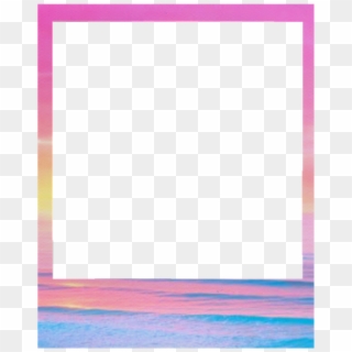 Borde Tumblr Marco Colours Polaroid Beach Playa Palommz - Lilac Clipart