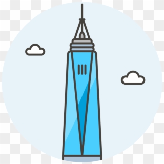 One World Trade Center Icon - Circle Clipart