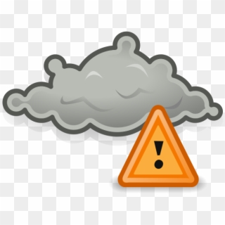 Gnome Weather Severe Alert - Storm Weather Icon Clipart