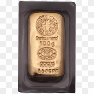 100g Gold Bullion Bar - Carving Clipart