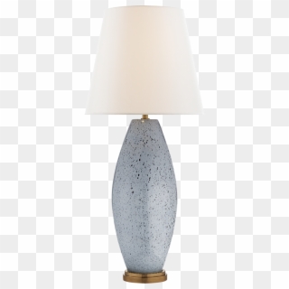 Revello Table Lamp In Mottled Light Grey With Li - Lampshade Clipart