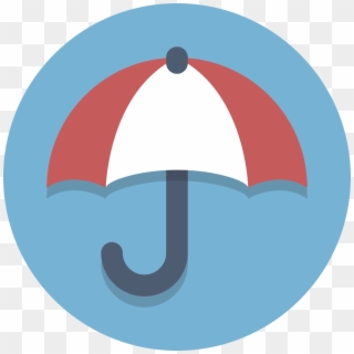 Circle Icons Umbrella - Circle Icon Umbrella Clipart