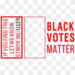 Black Votes Matter Guru Stamp - Chloe Black Clipart