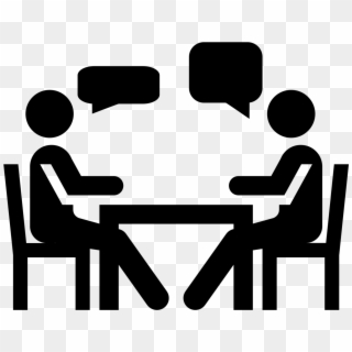 This Is When We Need People To Meet Up And Discuss - Teacher And Student Icon Clipart