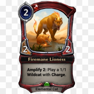 [defiance] Firemane Lioness - Eternal Card Game Defiance Spoilers Clipart