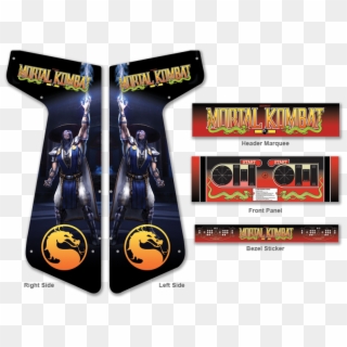 Custom Mortal Kombat Graphics For Xtension Arcade - Mortal Kombat Arcade Cabinet Art Clipart