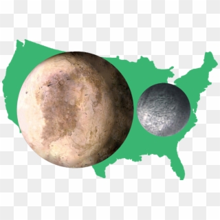320 × 209 Pixels - Big Is Pluto Compared To The Usa Clipart