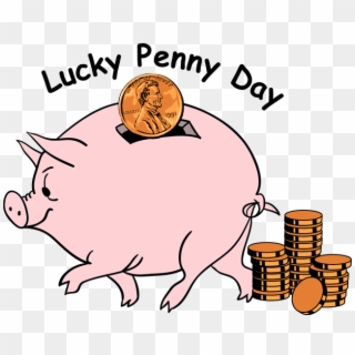 Pennies Cliparts - National Lucky Penny Day Clipart - Png Download