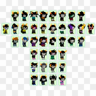 Every Troll Call Traditional Sprite - Homestuck Troll Sprite Clipart