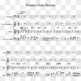 Pennies From Heaven Sheet Music For Piano, Trombone, - Train Your Dragon Alto Saxophone Clipart
