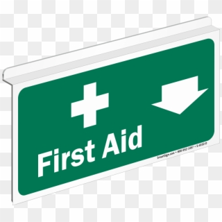 First Aid Drop Ceiling Sign - Health And Safety Clipart