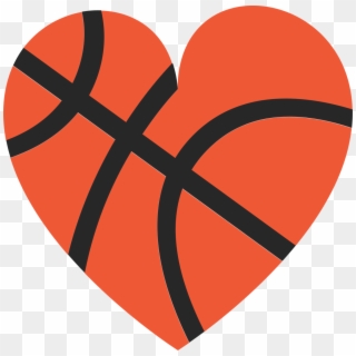 Transparent Heart Basketball Clipart - Png Download