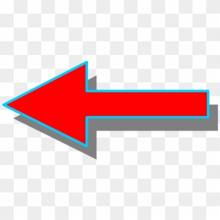 Double Sided Arrow - Red Arrow Pointing To The Left Clipart