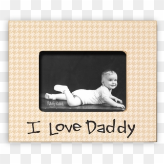I Love Daddy Cream 5×7 - Picture Frame Clipart