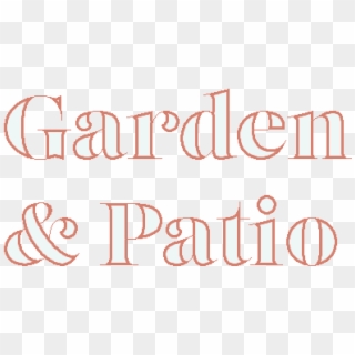 Garden And Patio - Calligraphy Clipart
