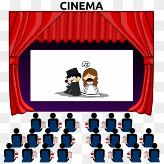 Picture Black And White Stock Movie Theatre Clipart - Movie Theater Clipart - Png Download