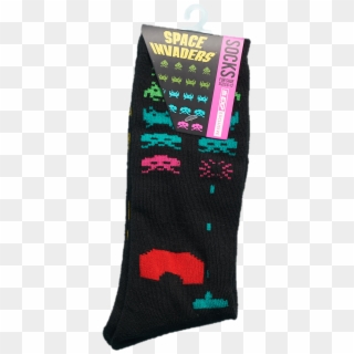 Geek Fuel Exp Exclusive Space Invaders Crew Style Socks Clipart