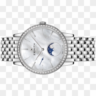 Zenith Expands Ladies' Collection With All-steel Timepieces - Analog Watch Clipart